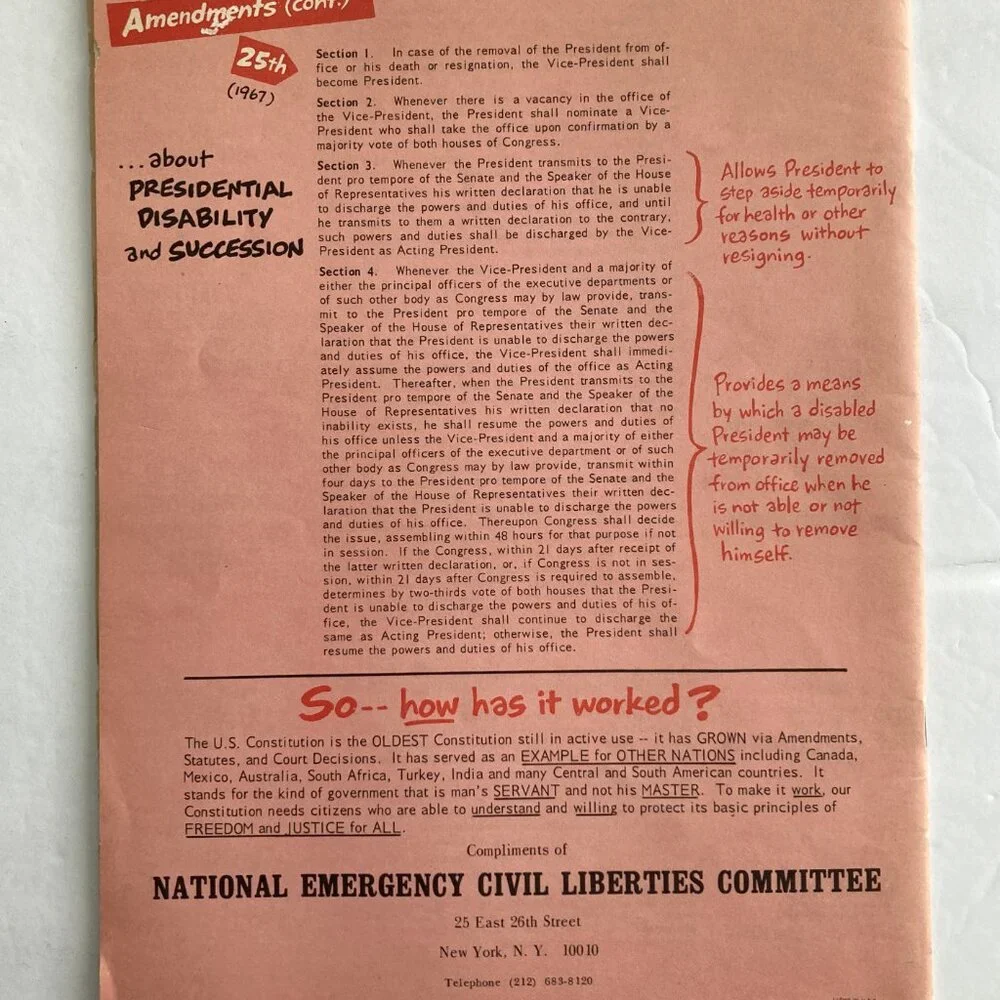 About the Constitution of the USA' - Vintage Scriptographic Booklet - Picture 3 of 5